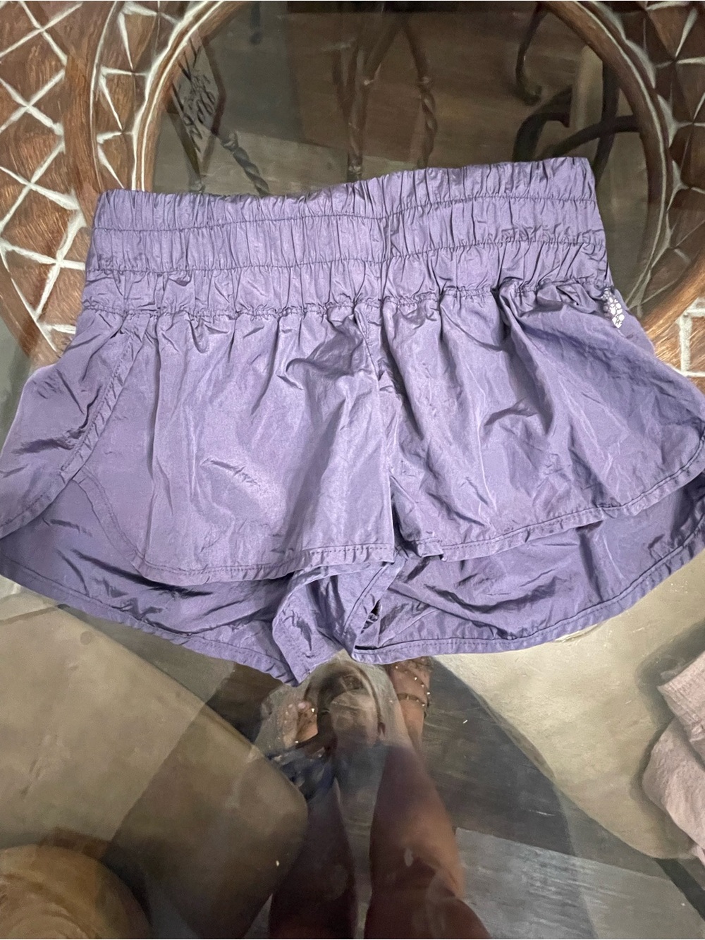 FP Movement  The Way Home Shorts Womens Sz XS High Rise Lined shorts purple